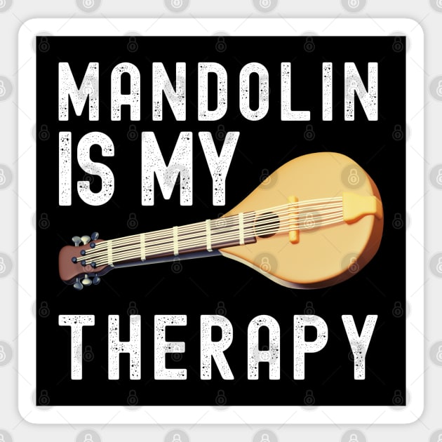 Mandolin Is My Therapy Musician Magnet by Illustradise